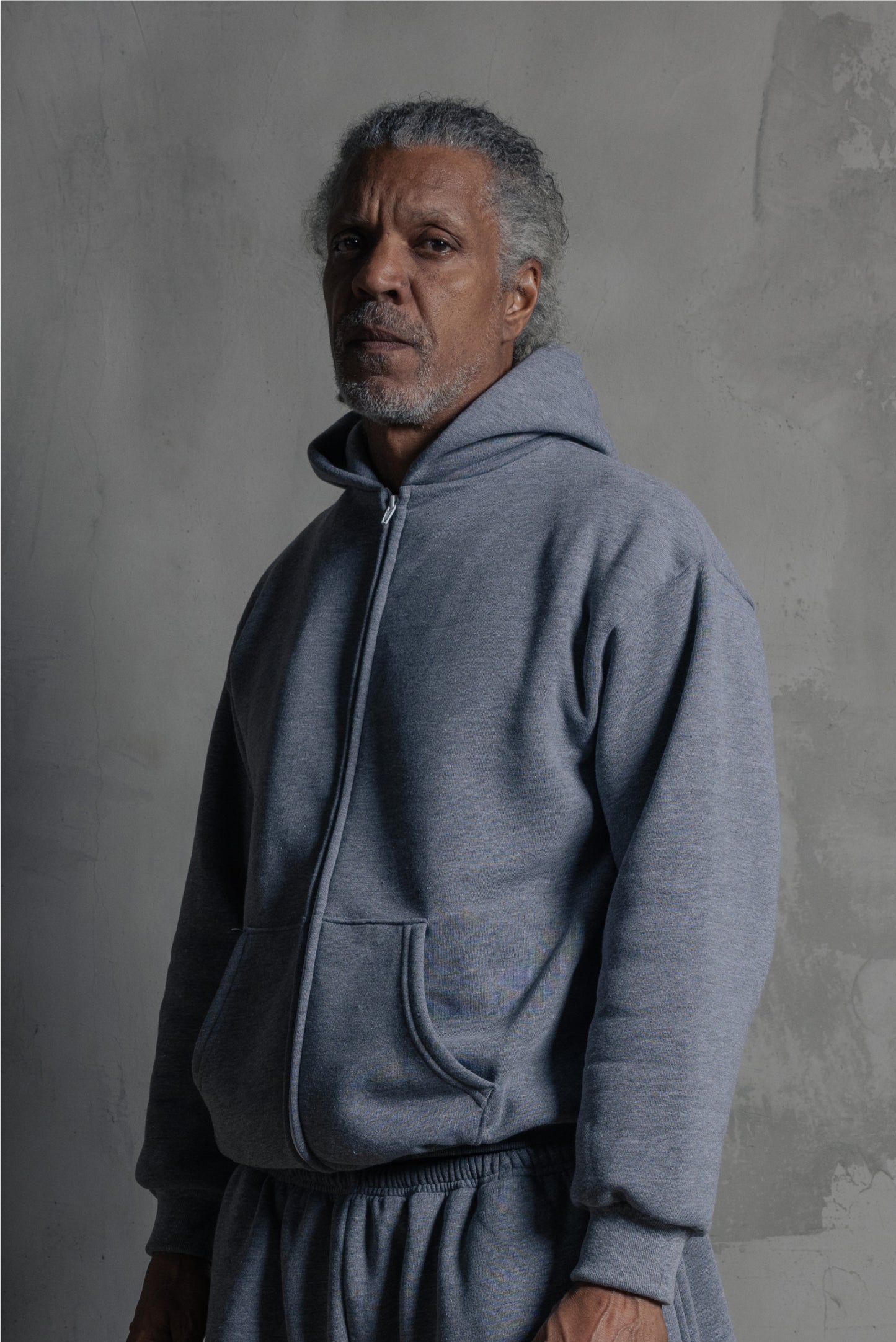 Men's Zip Up Everyday Grey