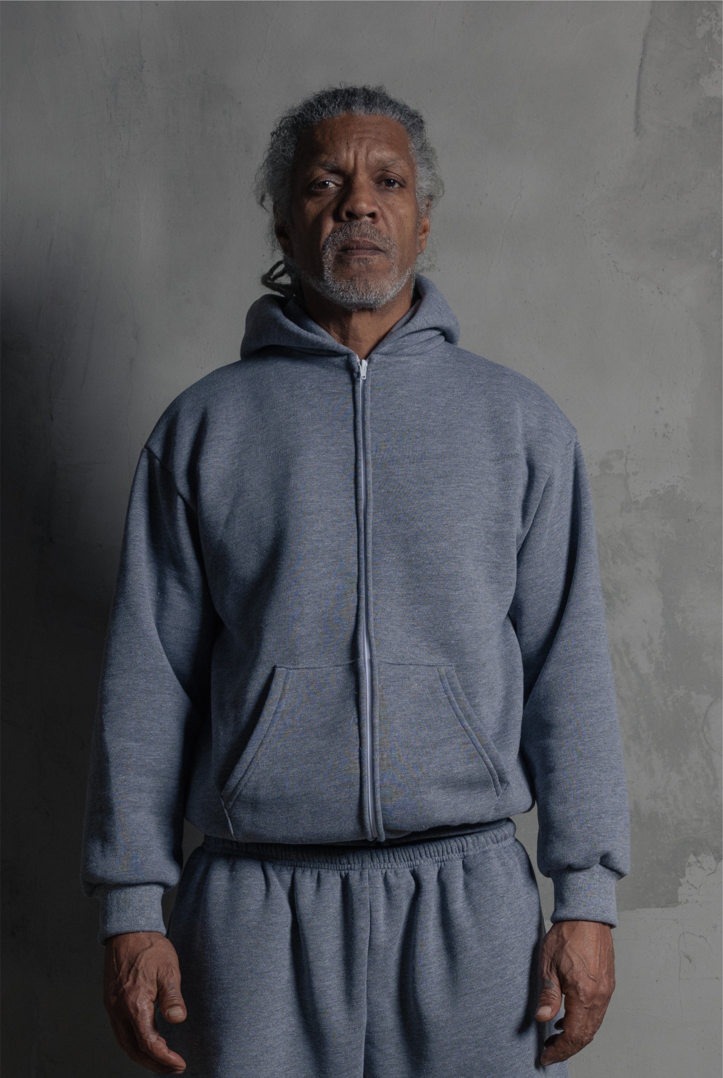 Men's Zip Up Everyday Grey
