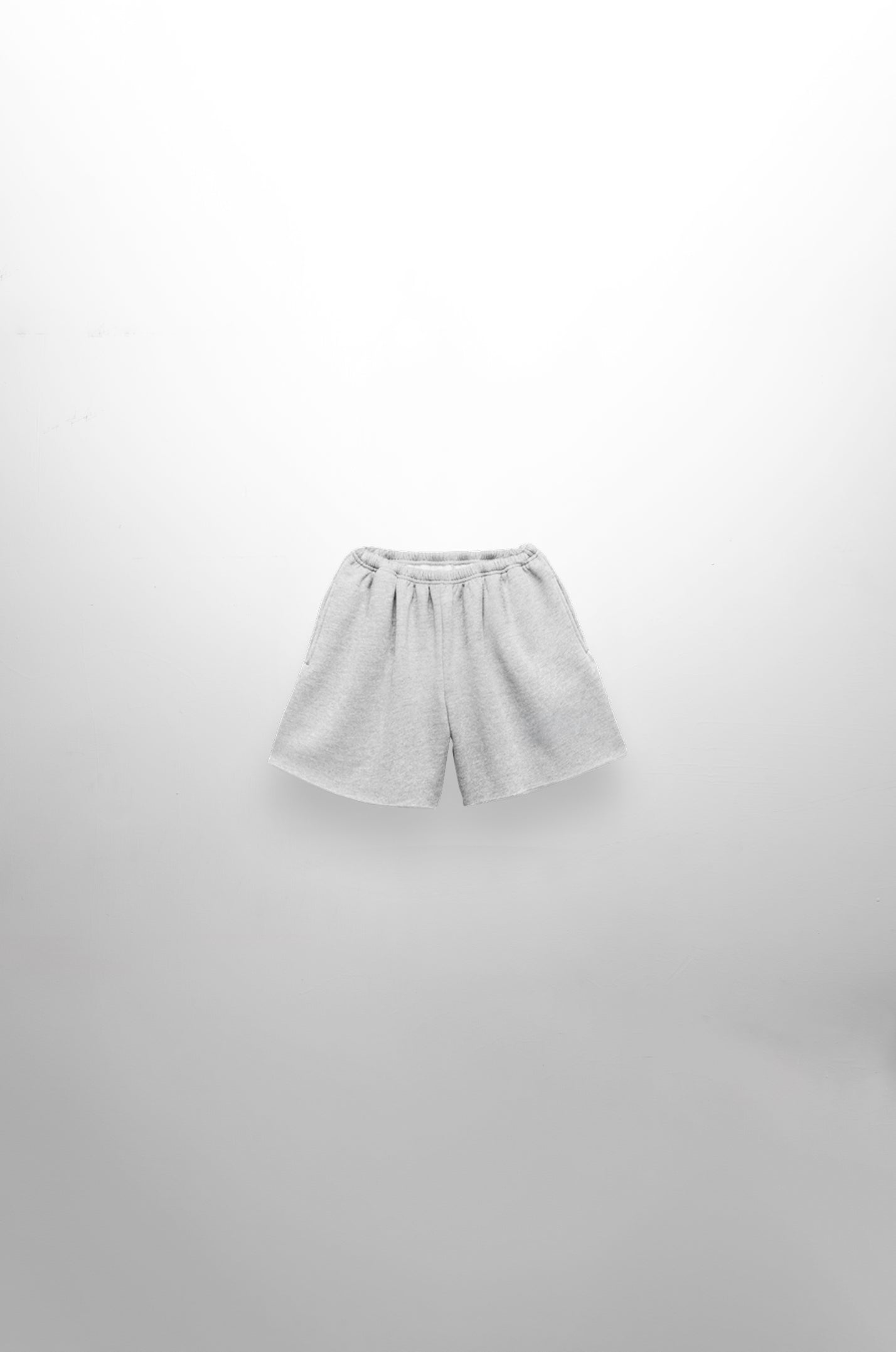 Men's Cropped Shorts Light Grey