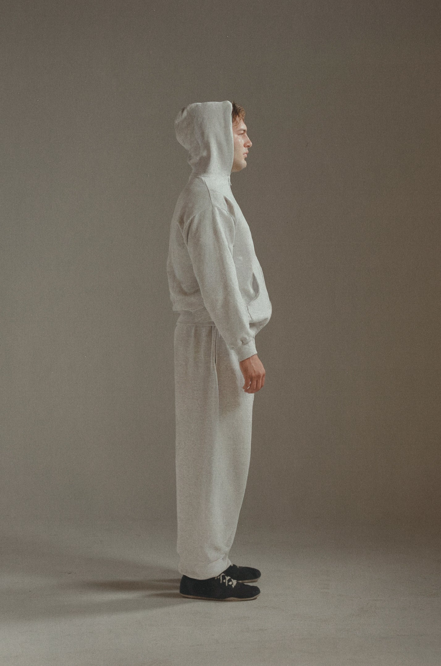 Men's Zipup Light Grey
