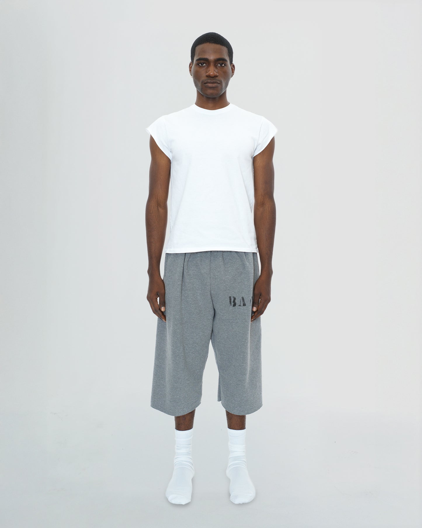 Core Grey 3/4 Shorts