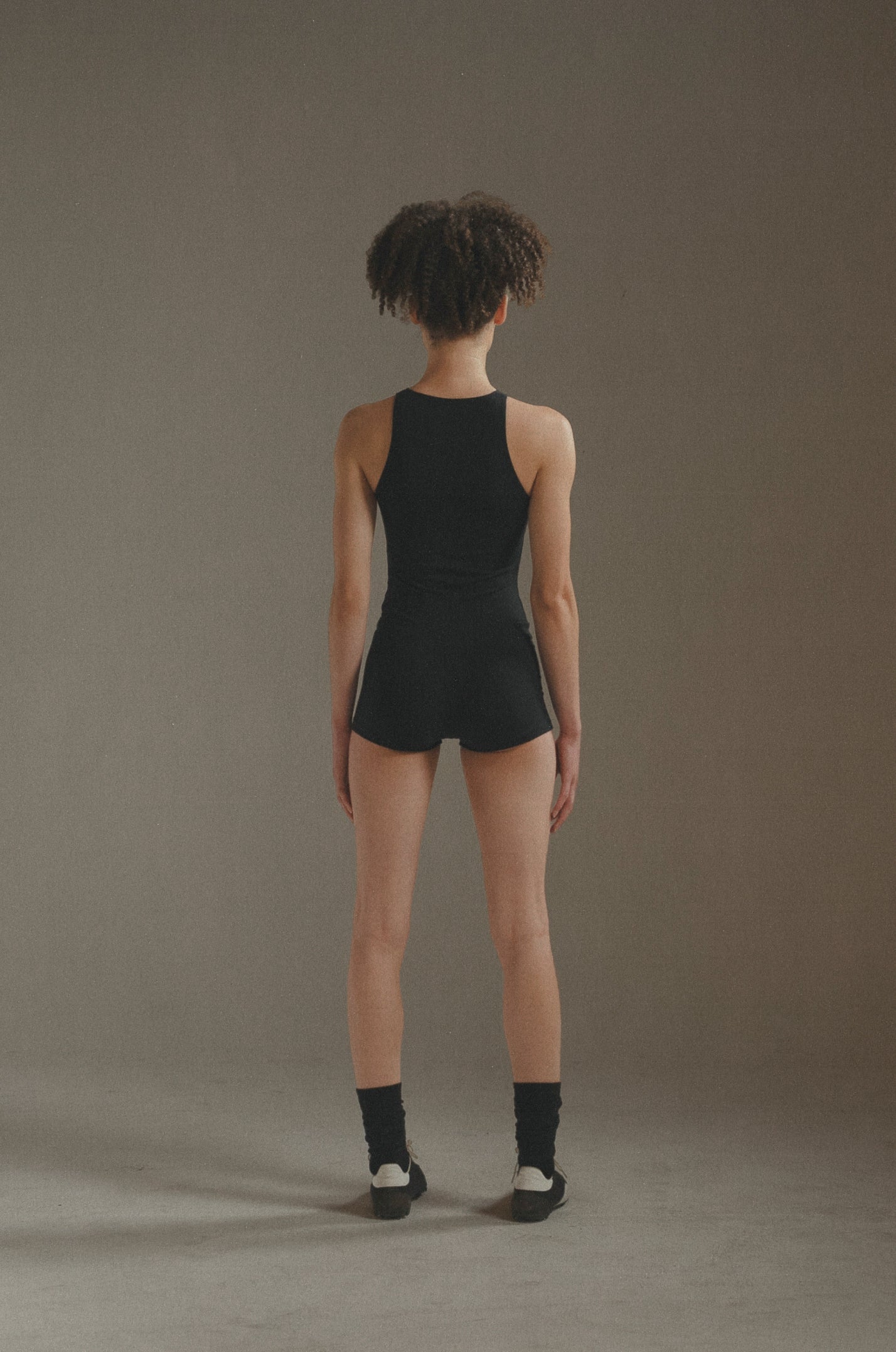 High Neck Body Suit Black