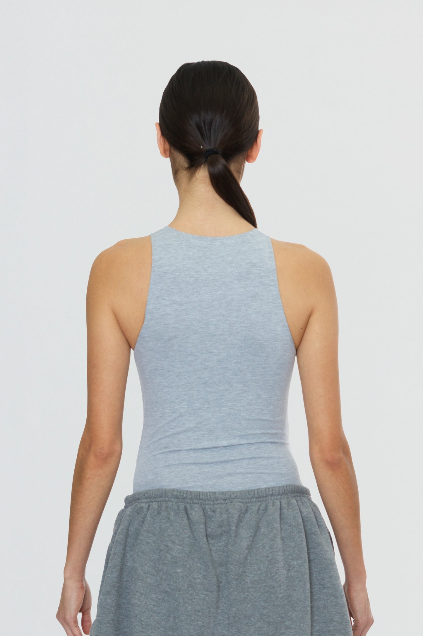 High Neck Bodysuit Grey