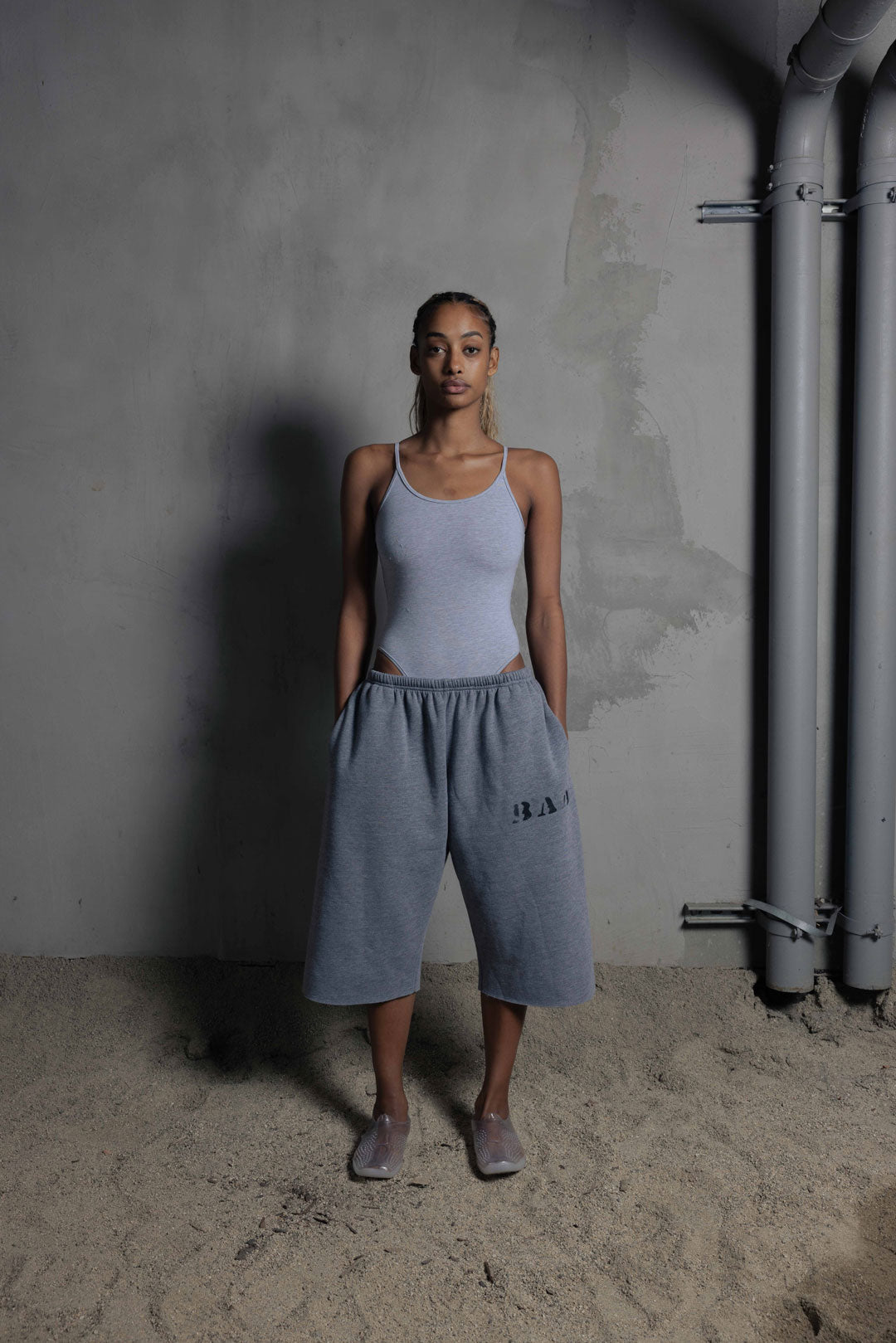 Women's 3/4 Shorts Core Grey