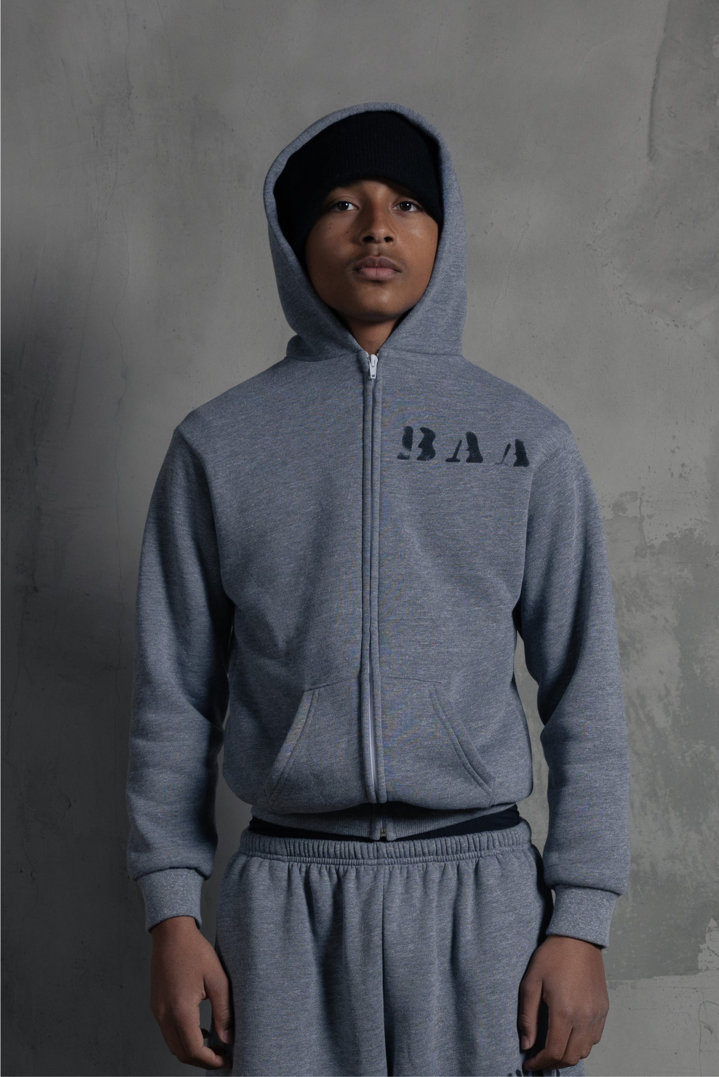 Men's Zip Up Core Grey