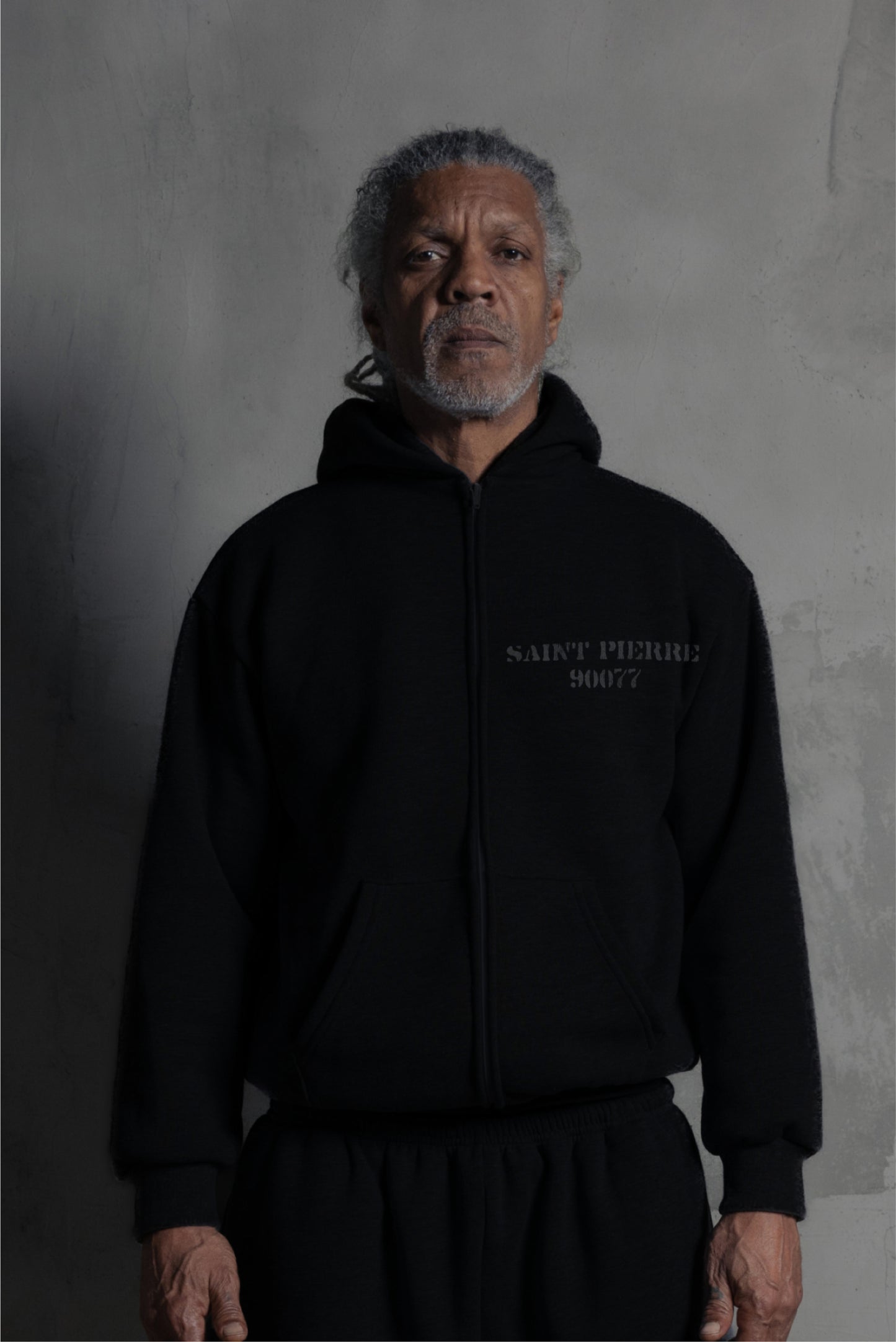 Men's Zip Up Saint Pierre Black