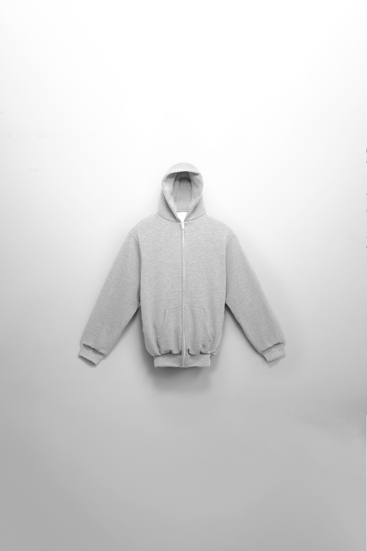 Women's Zipup Light Grey