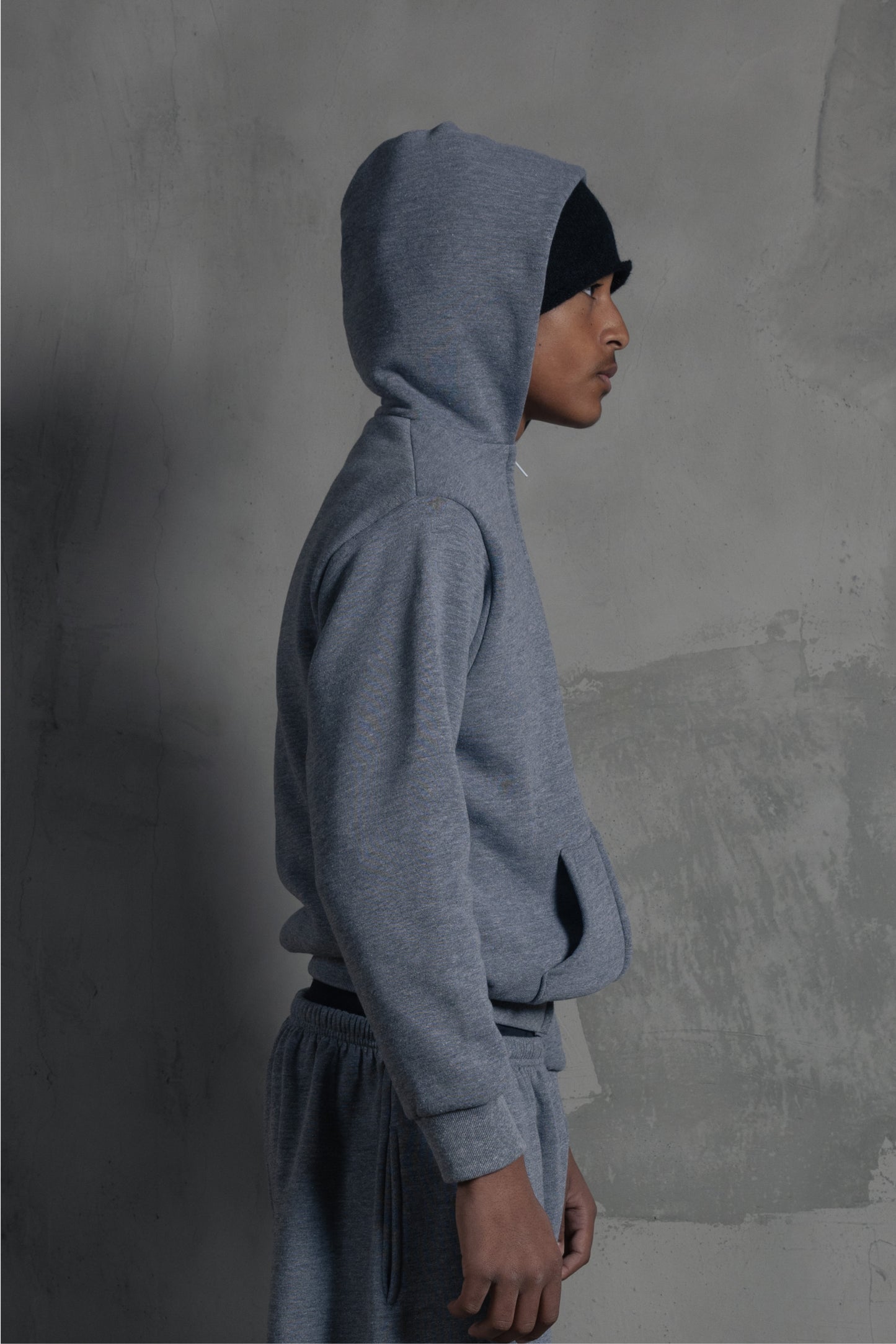 Men's Zip Up Core Grey