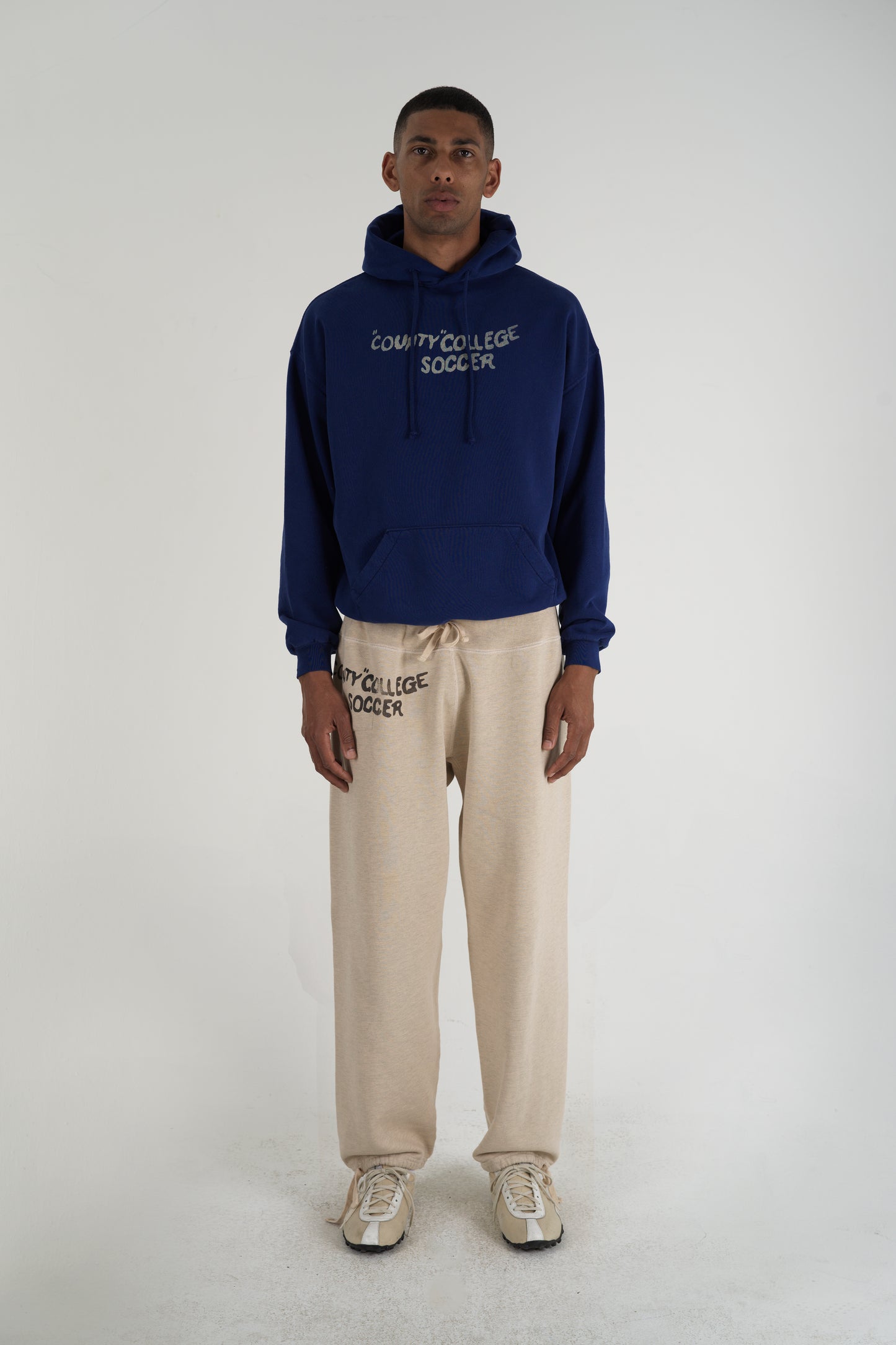 County College Soccer Pullover Blue