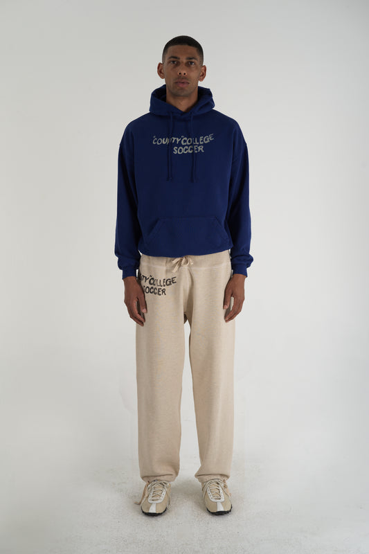 Men's County College Soccer Pullover Blue