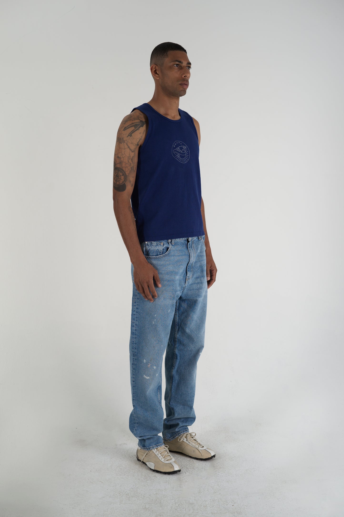 Men's Eagle Tank Top Blue