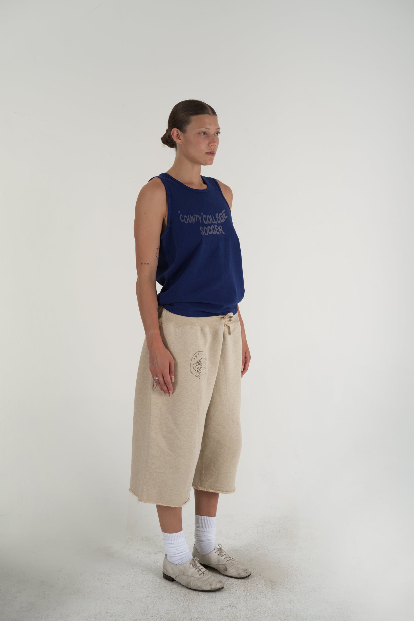 County College Soccer Tank Top Blue