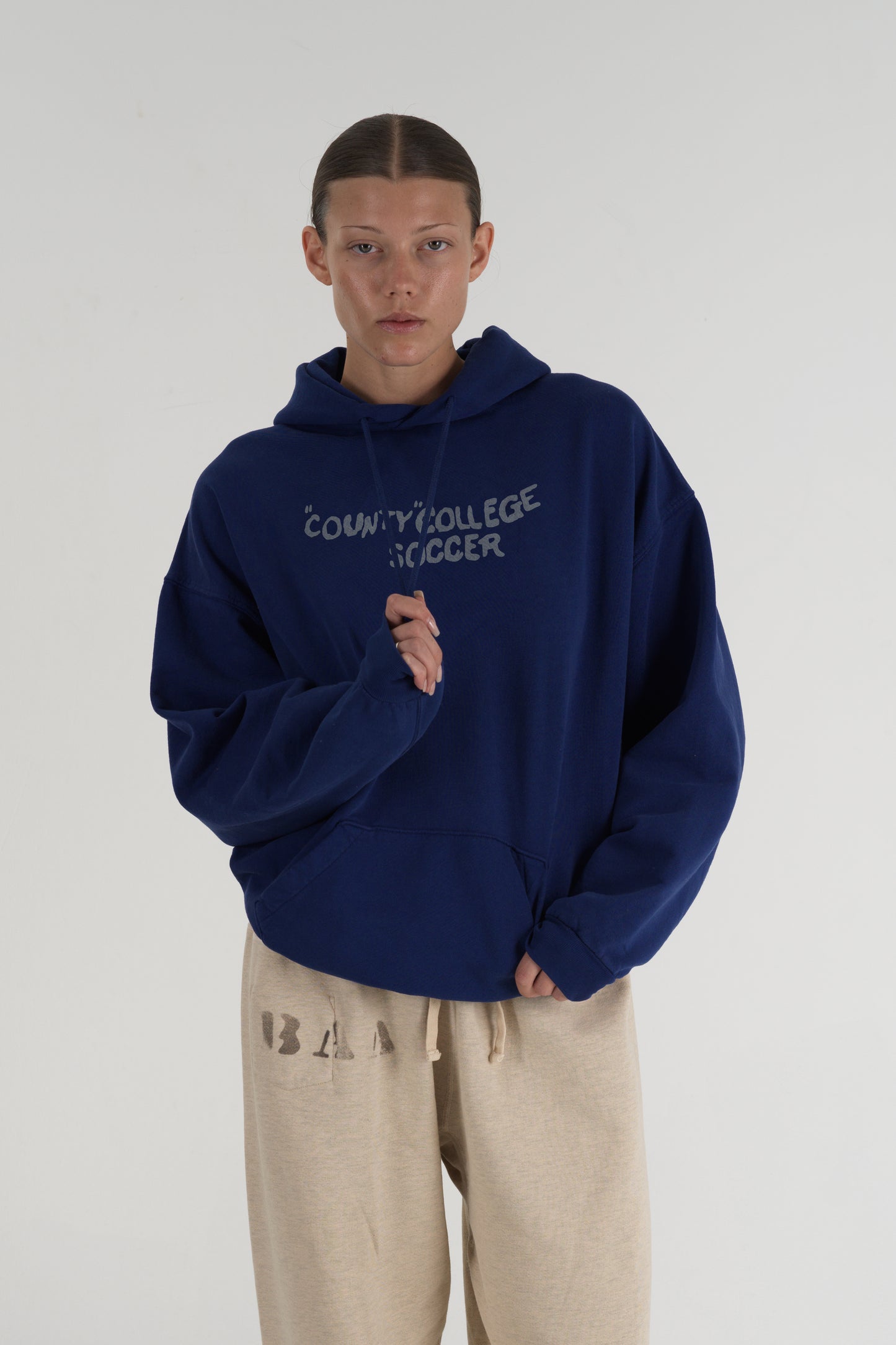 County College Soccer Pullover Blue