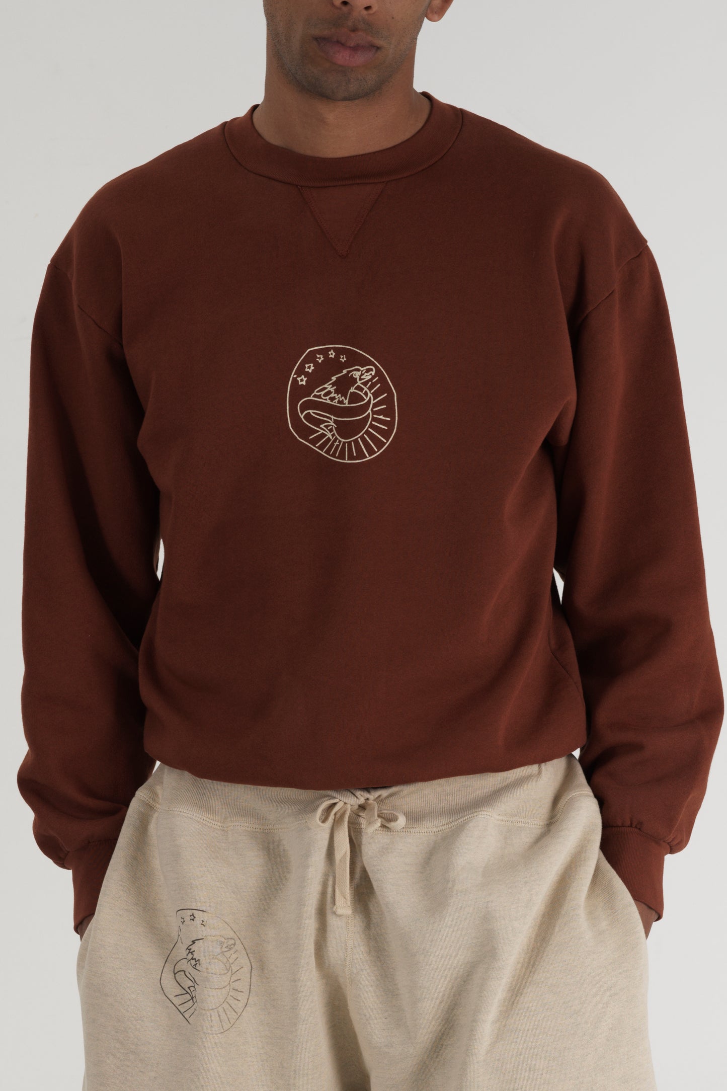 Men's Eagle Crewneck Rust