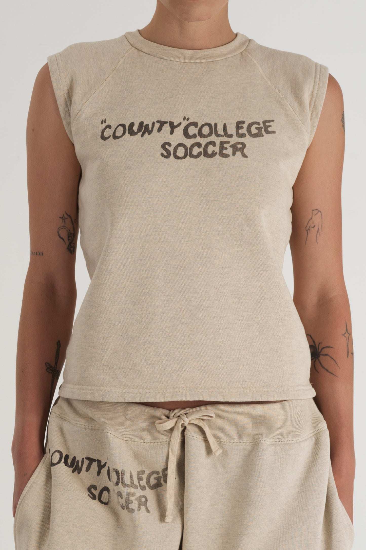 County College Soccer Sleeveless Top