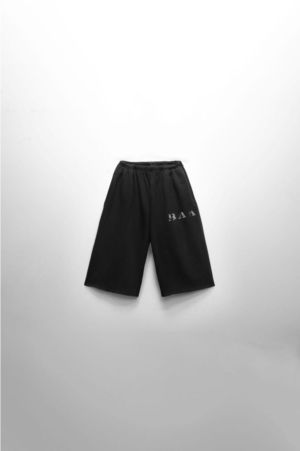 Core Black 3/4 Shorts