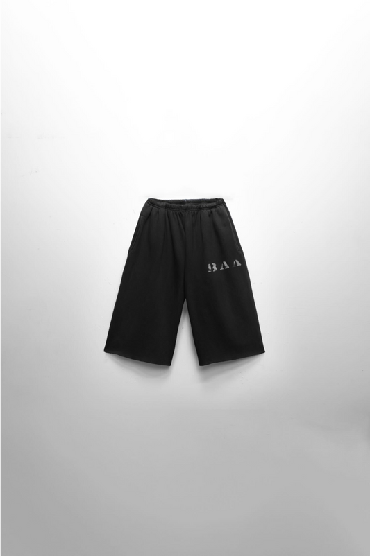 Core Black 3/4 Shorts