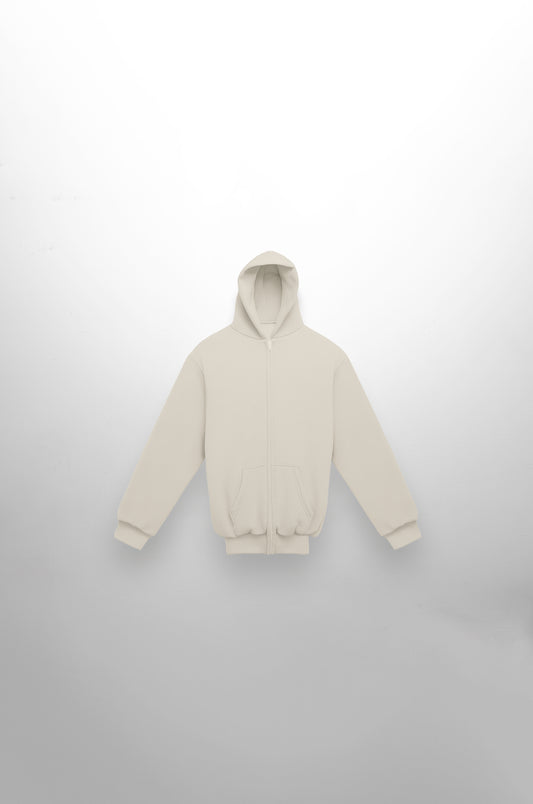 Women's Zipup Everyday Dirty White