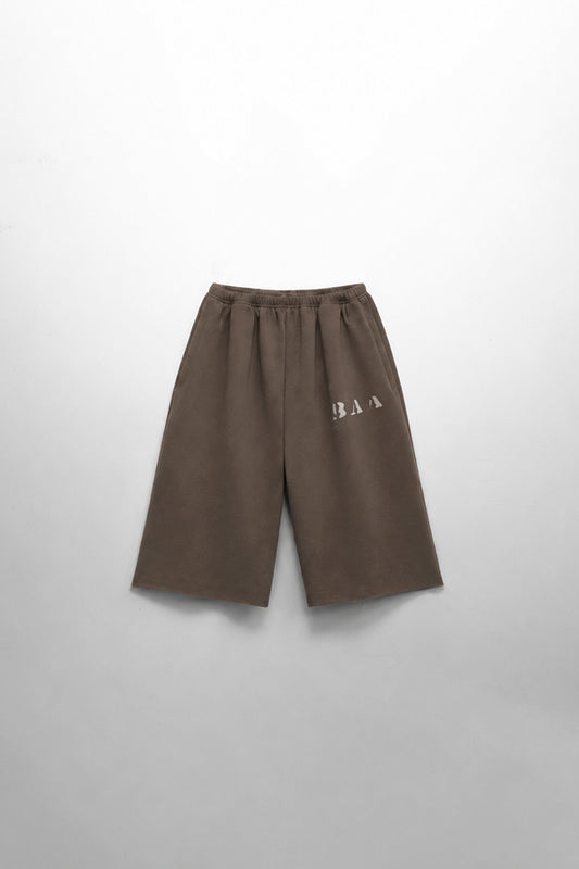 Core Washed Brown 3/4 Shorts