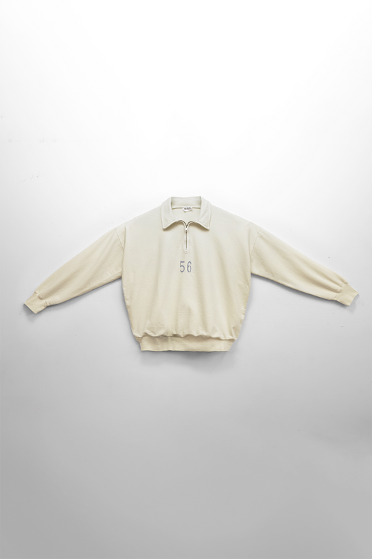 Women's 56 Rugby Zip Dirty White