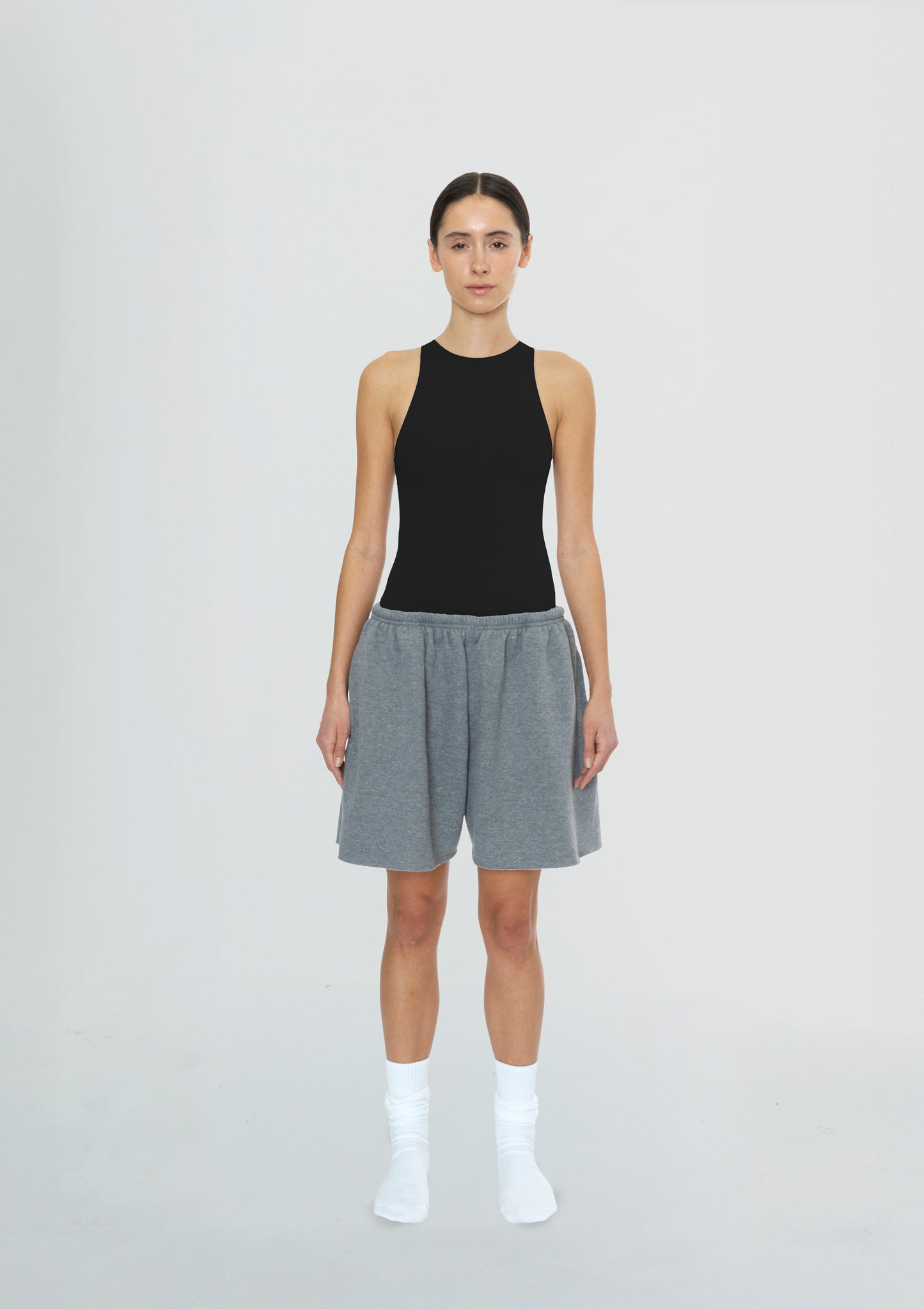 High Neck Body Suit Black