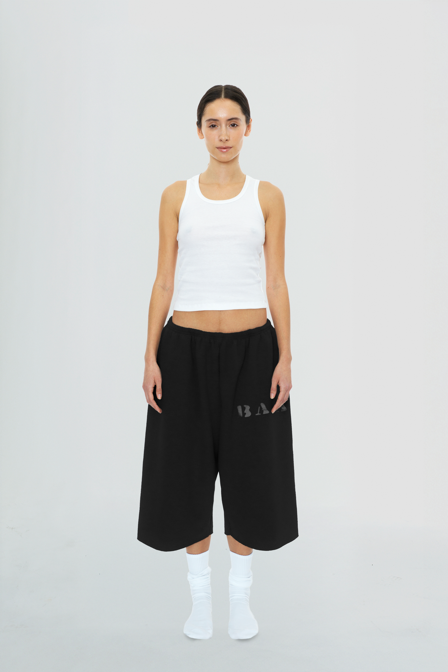 Core Black 3/4 Shorts