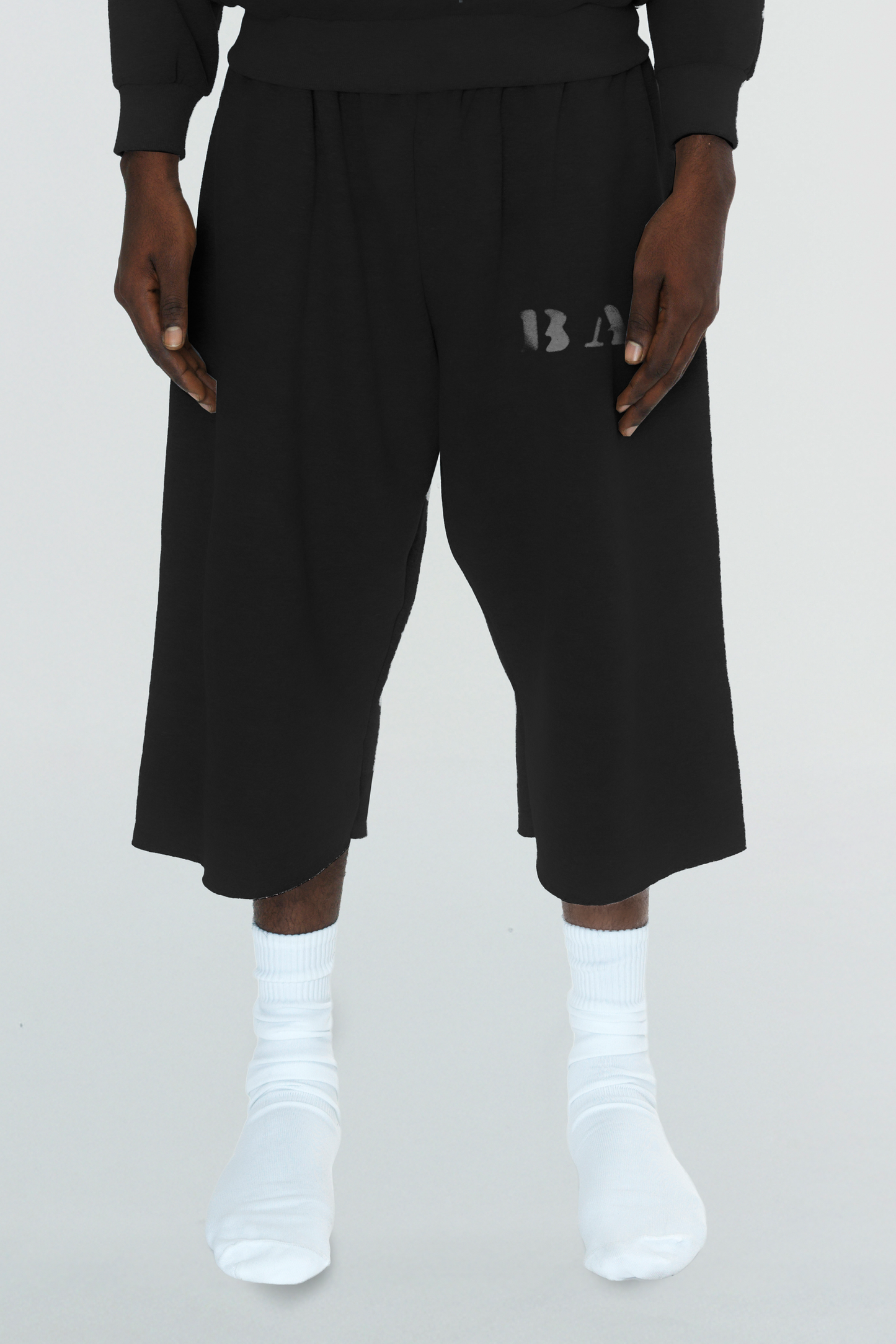 Core Black 3/4 Shorts