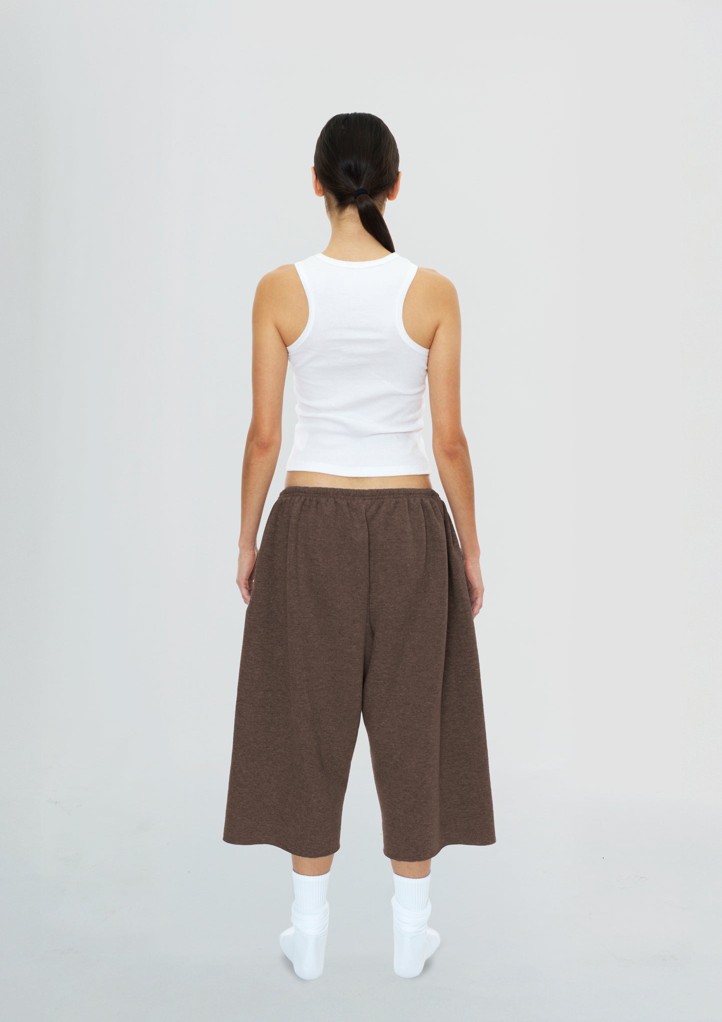 Women's 3/4 Shorts Washed Brown