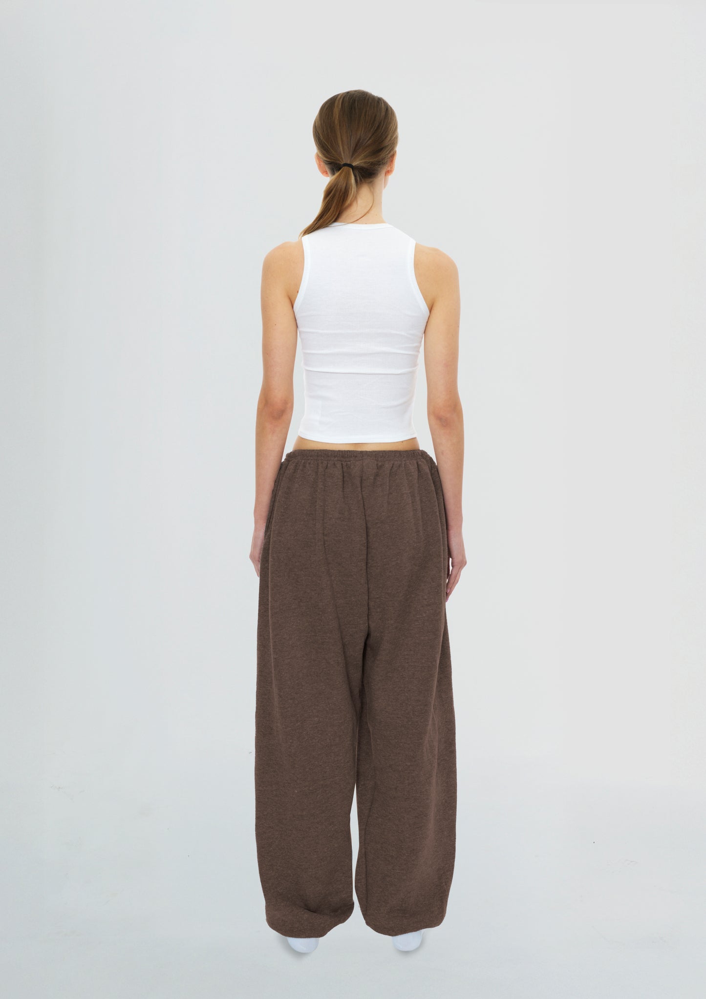 Women's Sweatpants Washed Brown