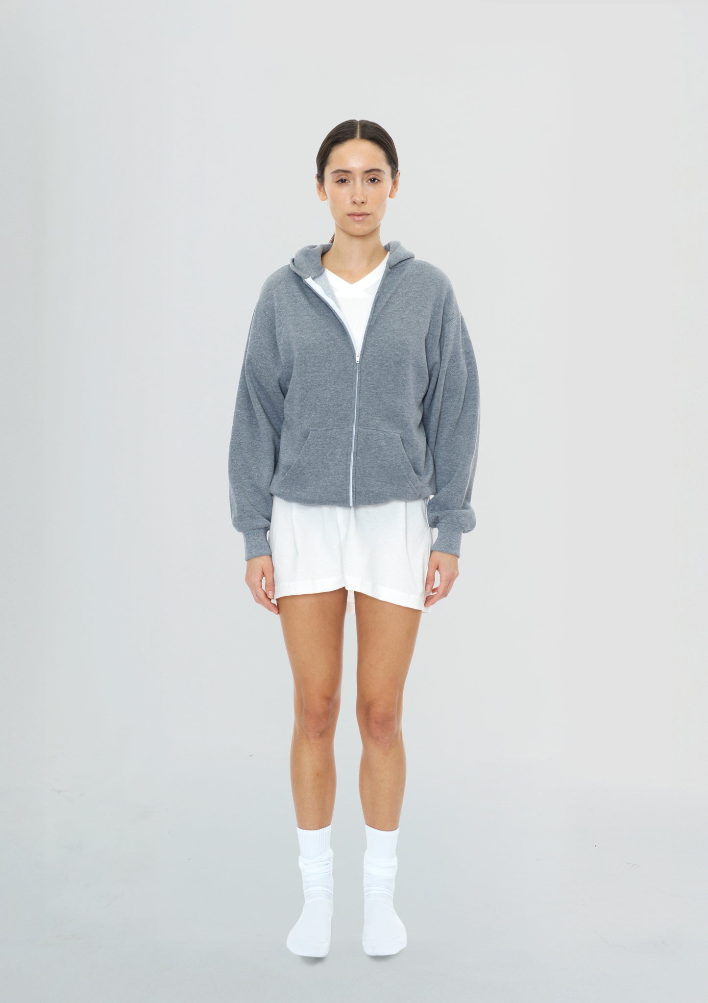 Women's Zip Up Grey