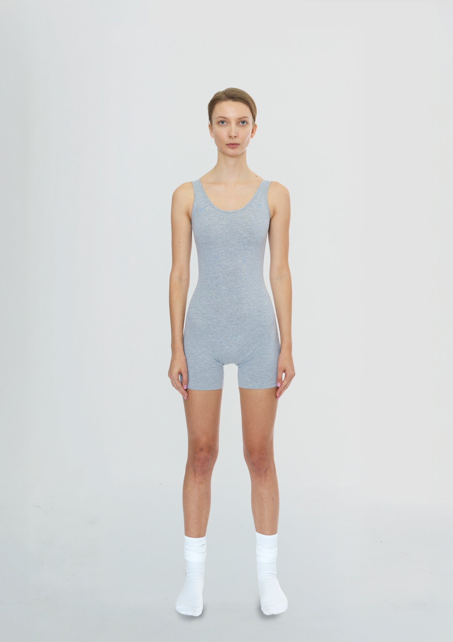 Mid-Thigh Onesie Grey
