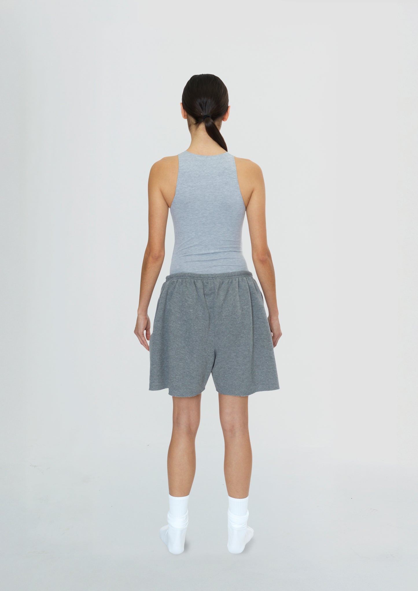 High Neck Bodysuit Grey