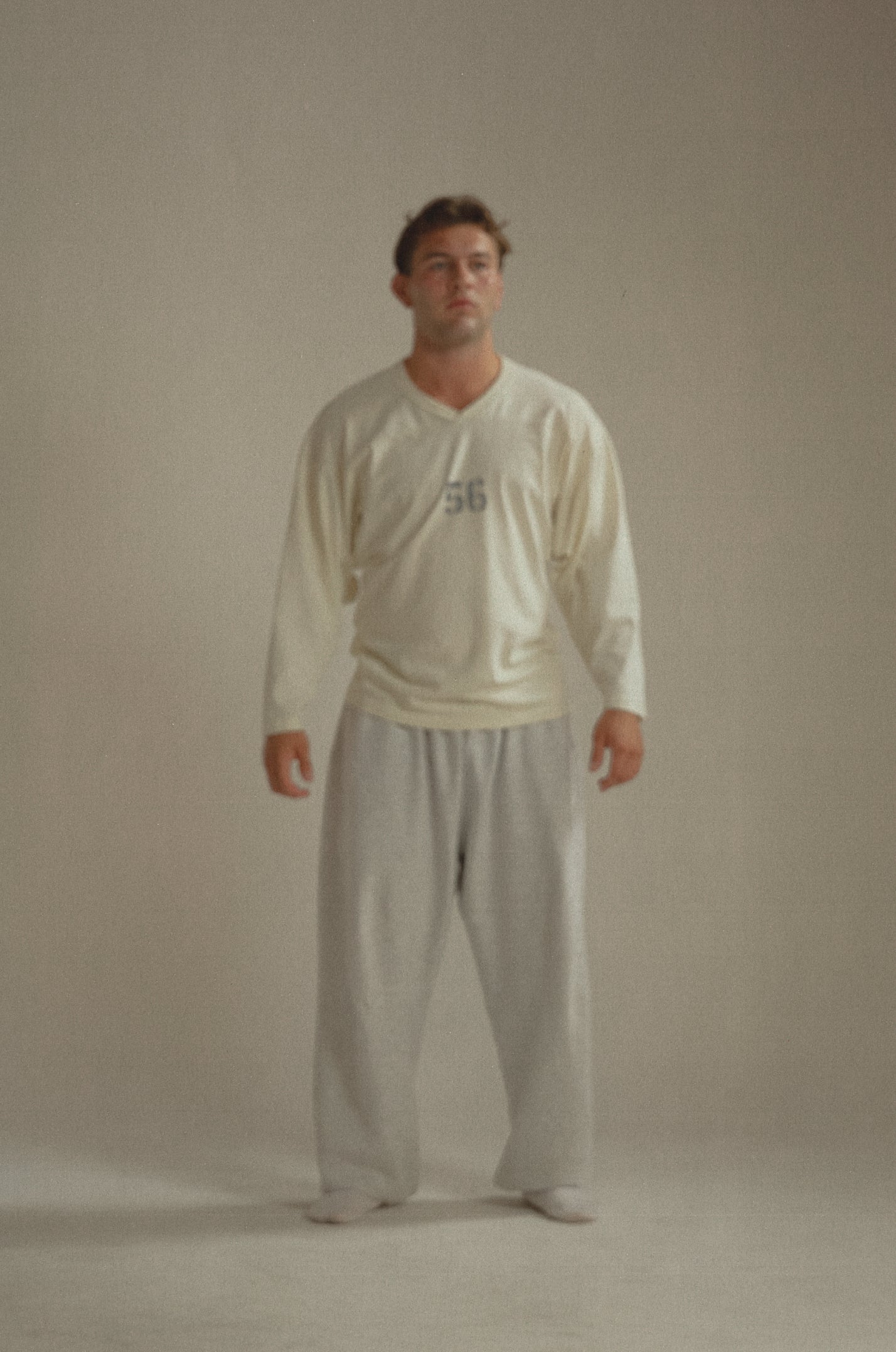 Men's 56 Ls Jersey Dirty White