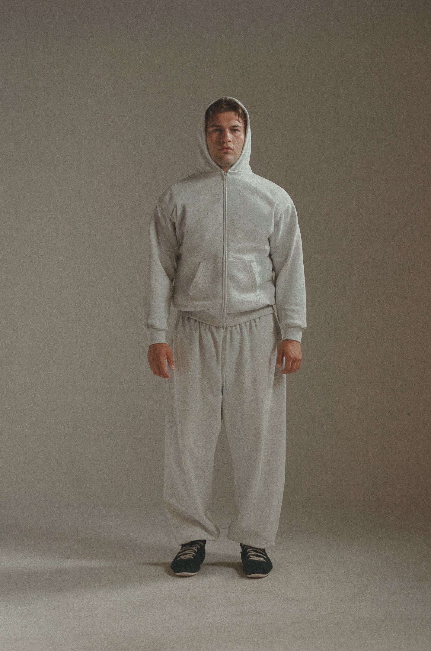 Men's Zipup Light Grey
