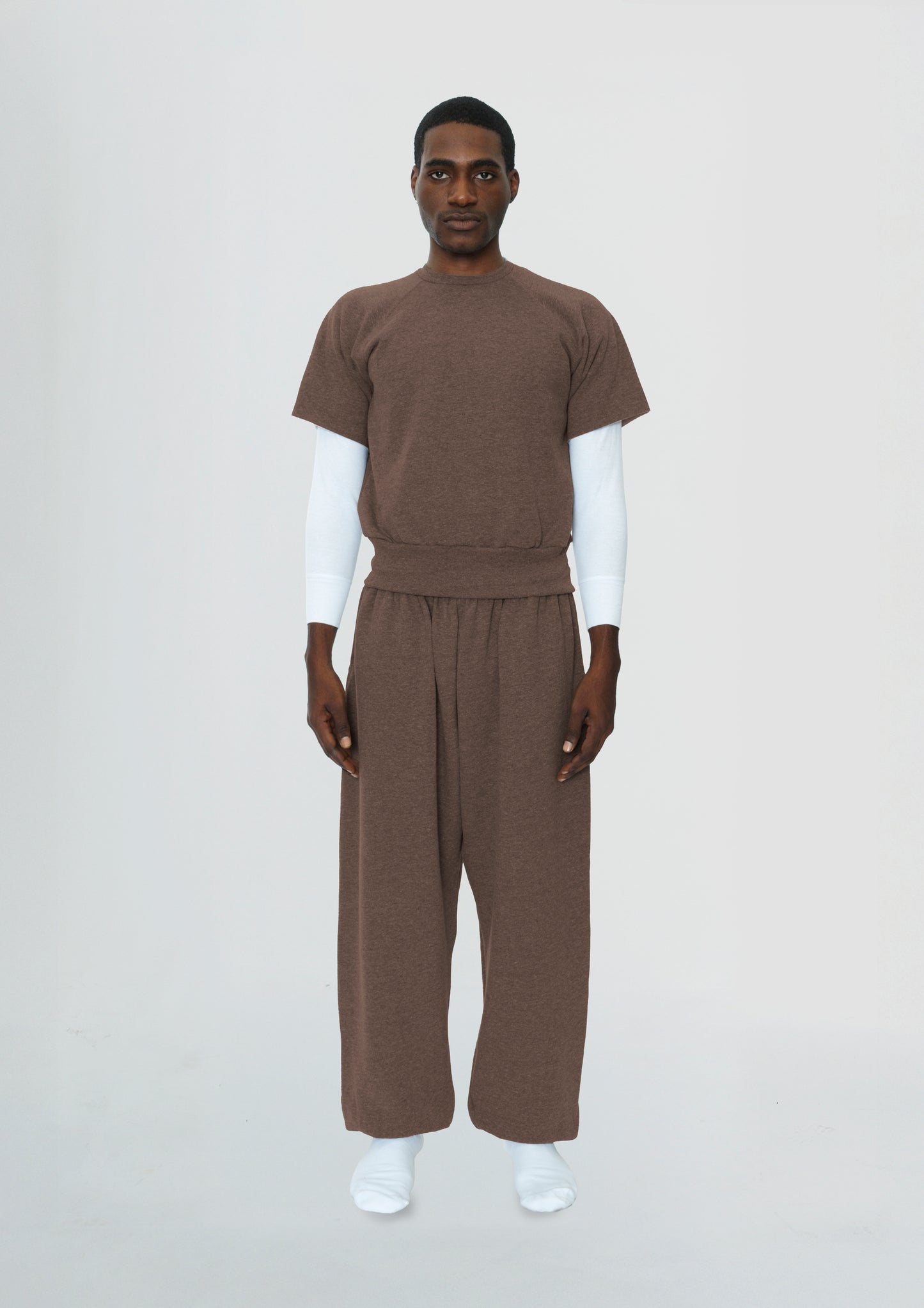 Men's Raglan Washed Brown