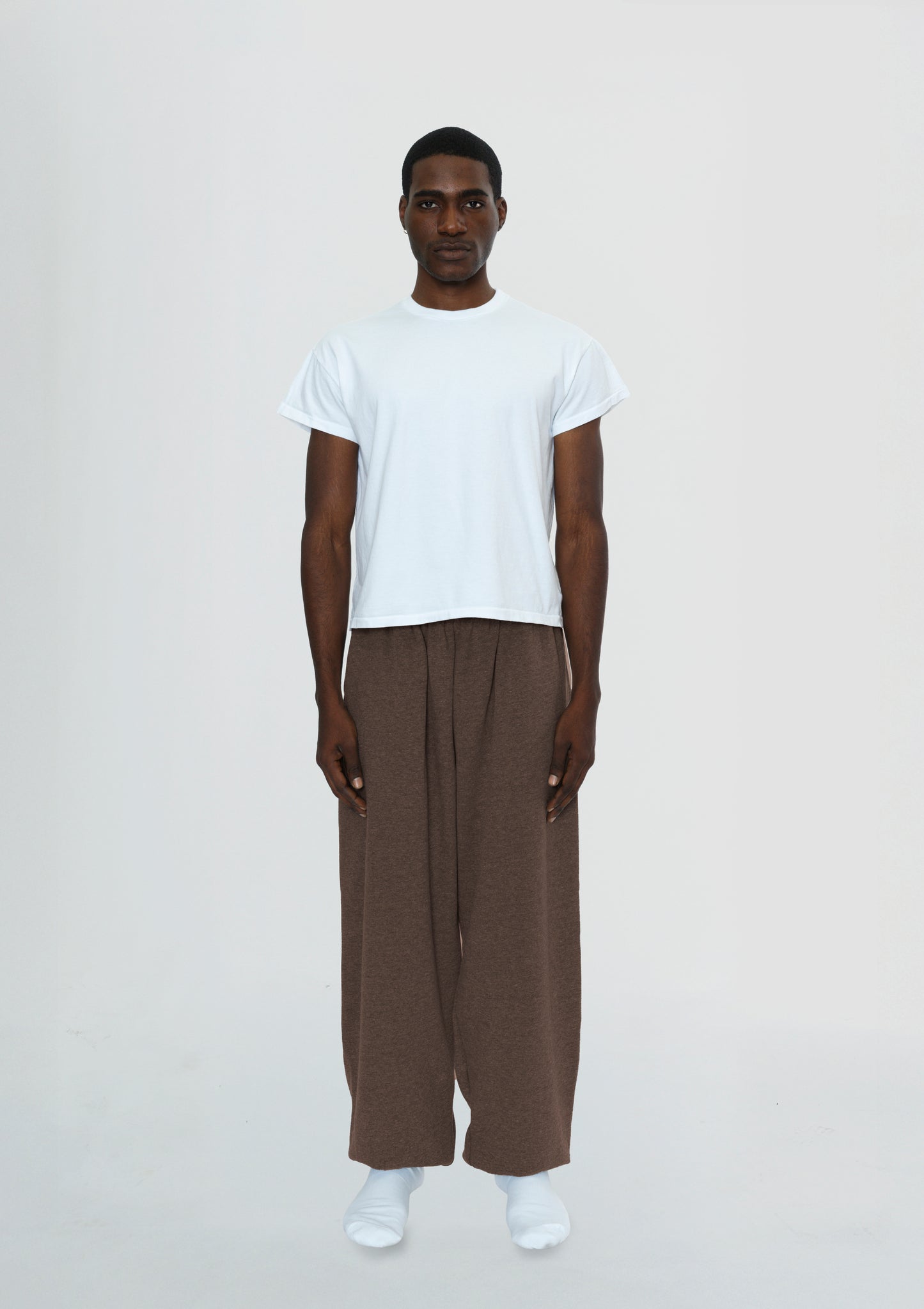 Men's Sweatpants Washed Brown