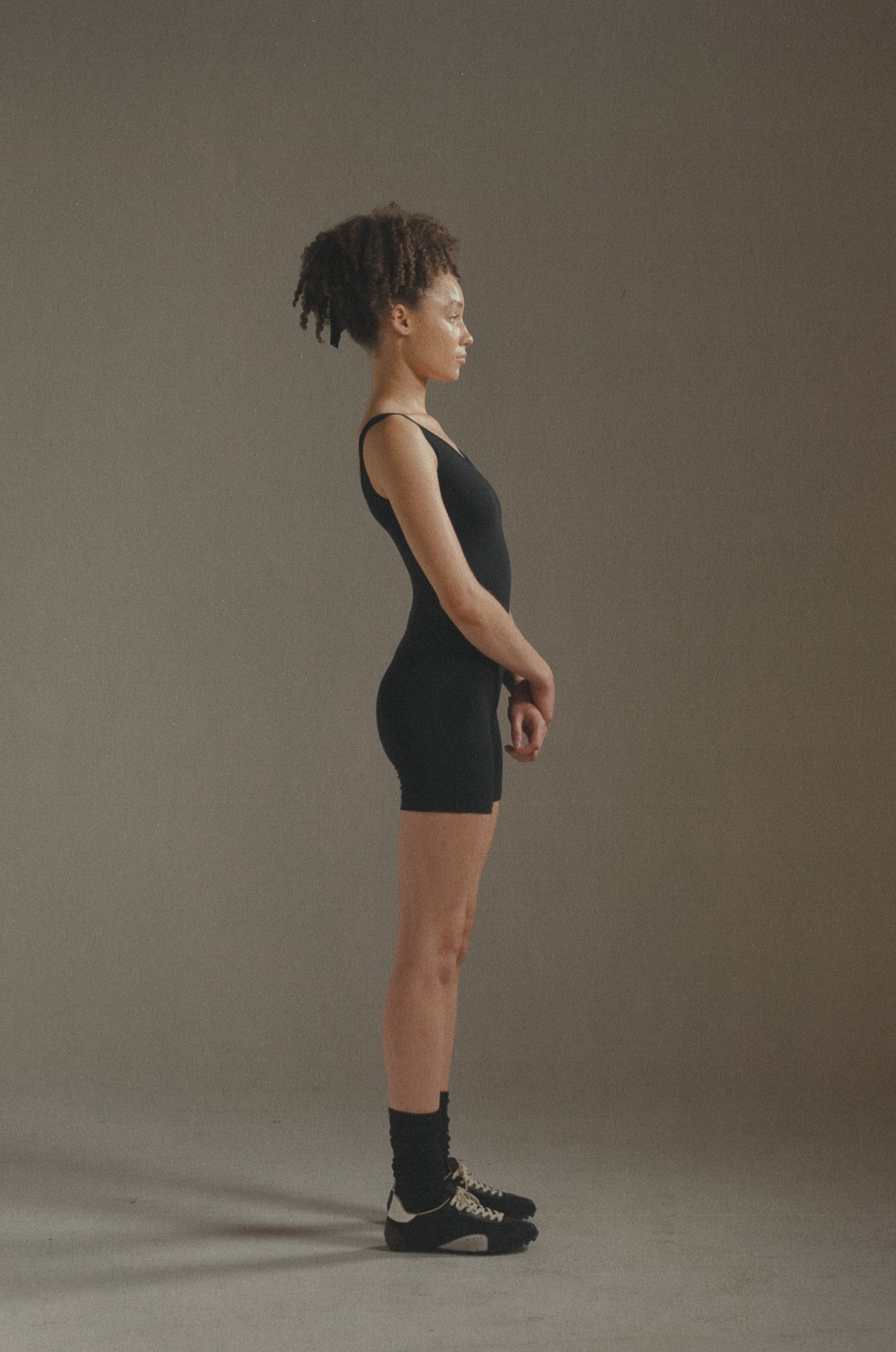 Mid-Thigh Onesie Black