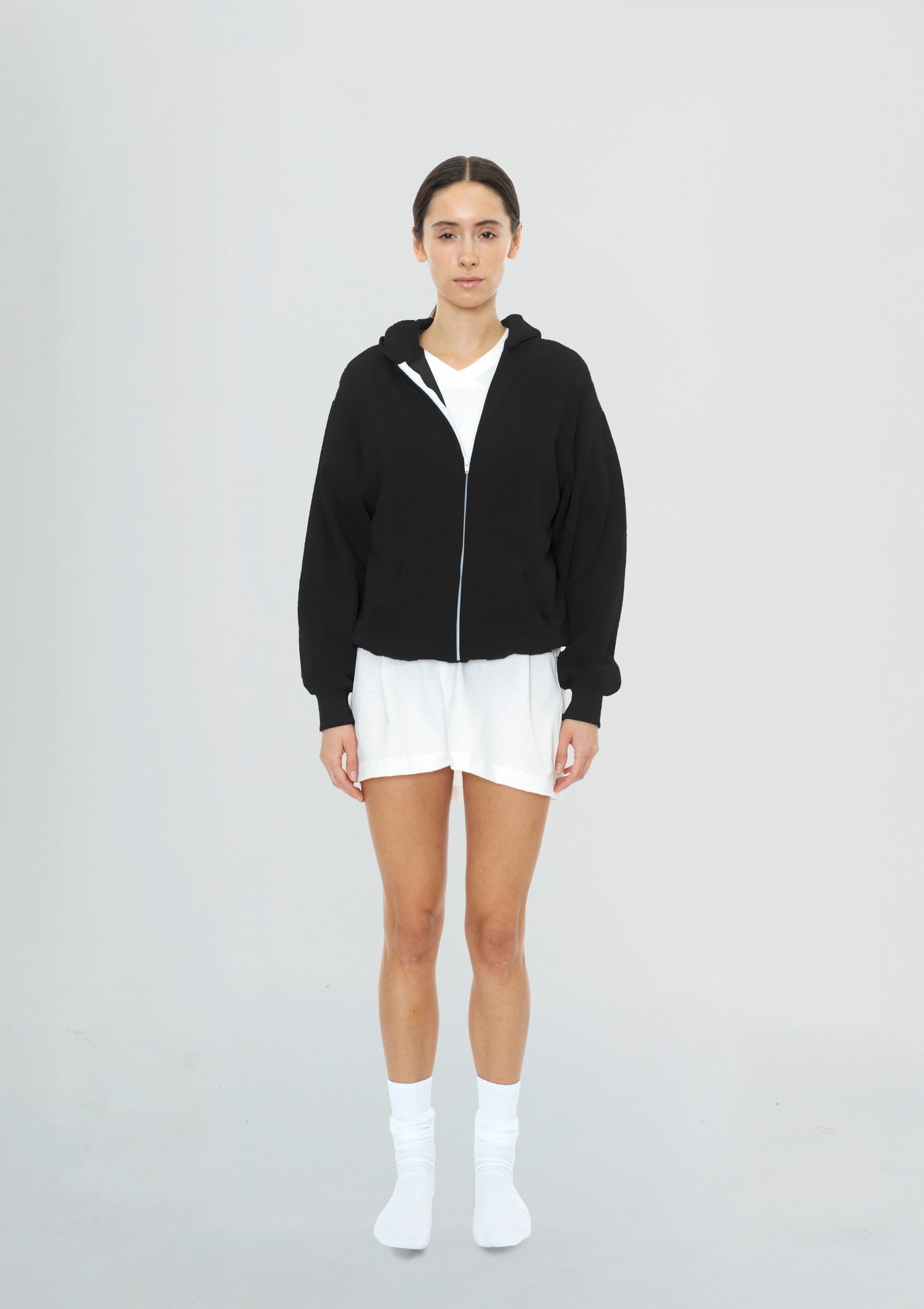 Women's Zip Up Black