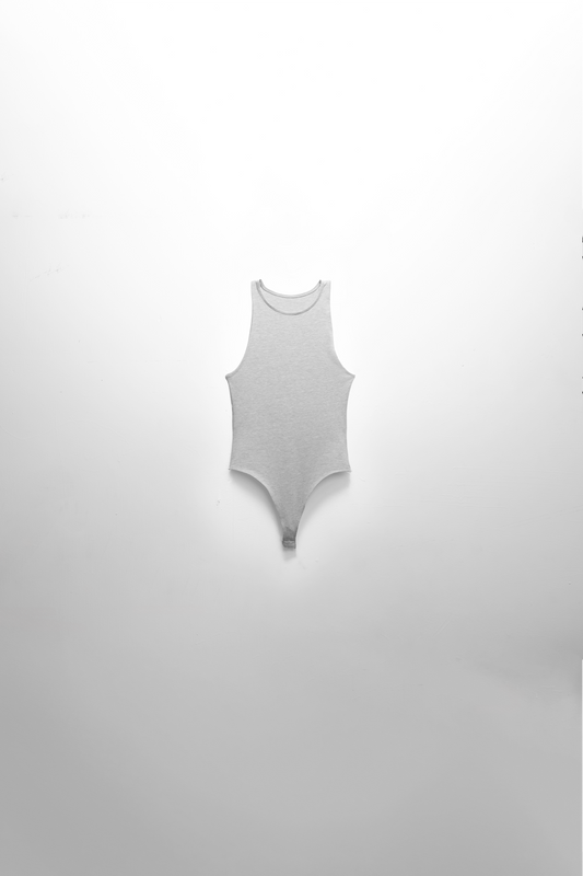 High Neck Bodysuit Grey