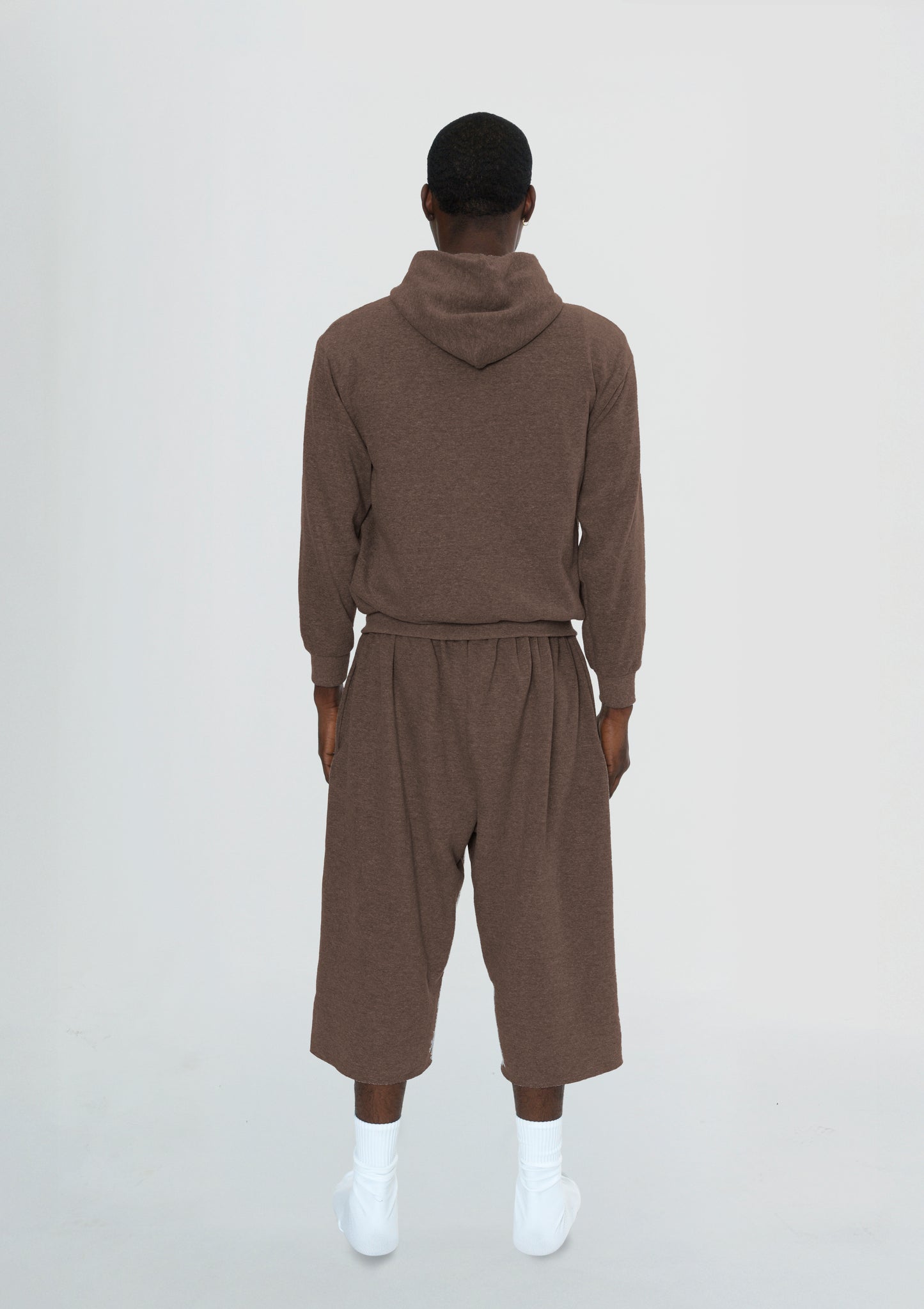 Men's 3/4 Shorts Washed Brown