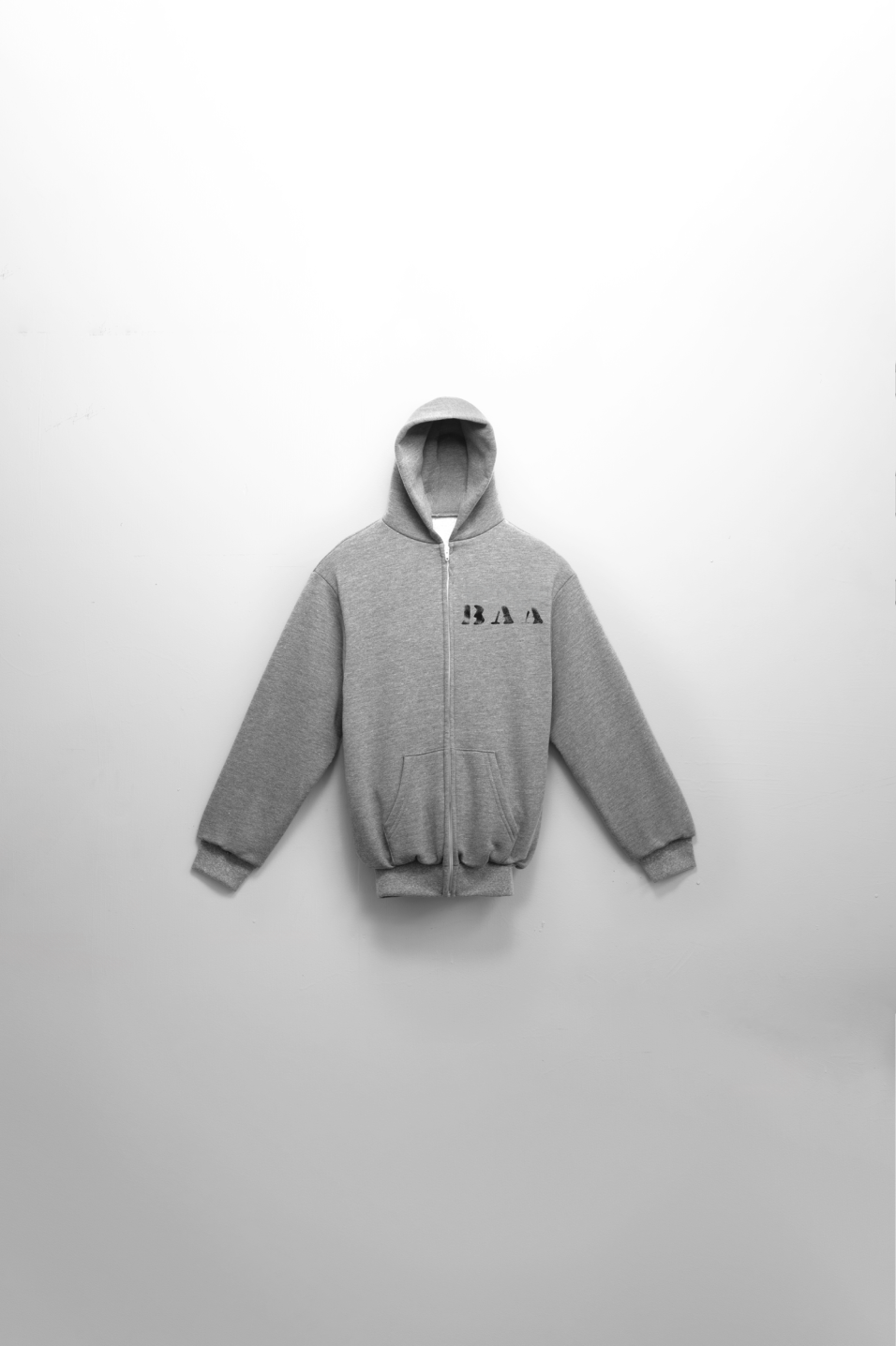 Men's Zip Up Core Grey