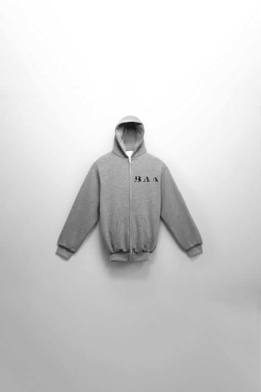 Men's Zip Up Core Grey