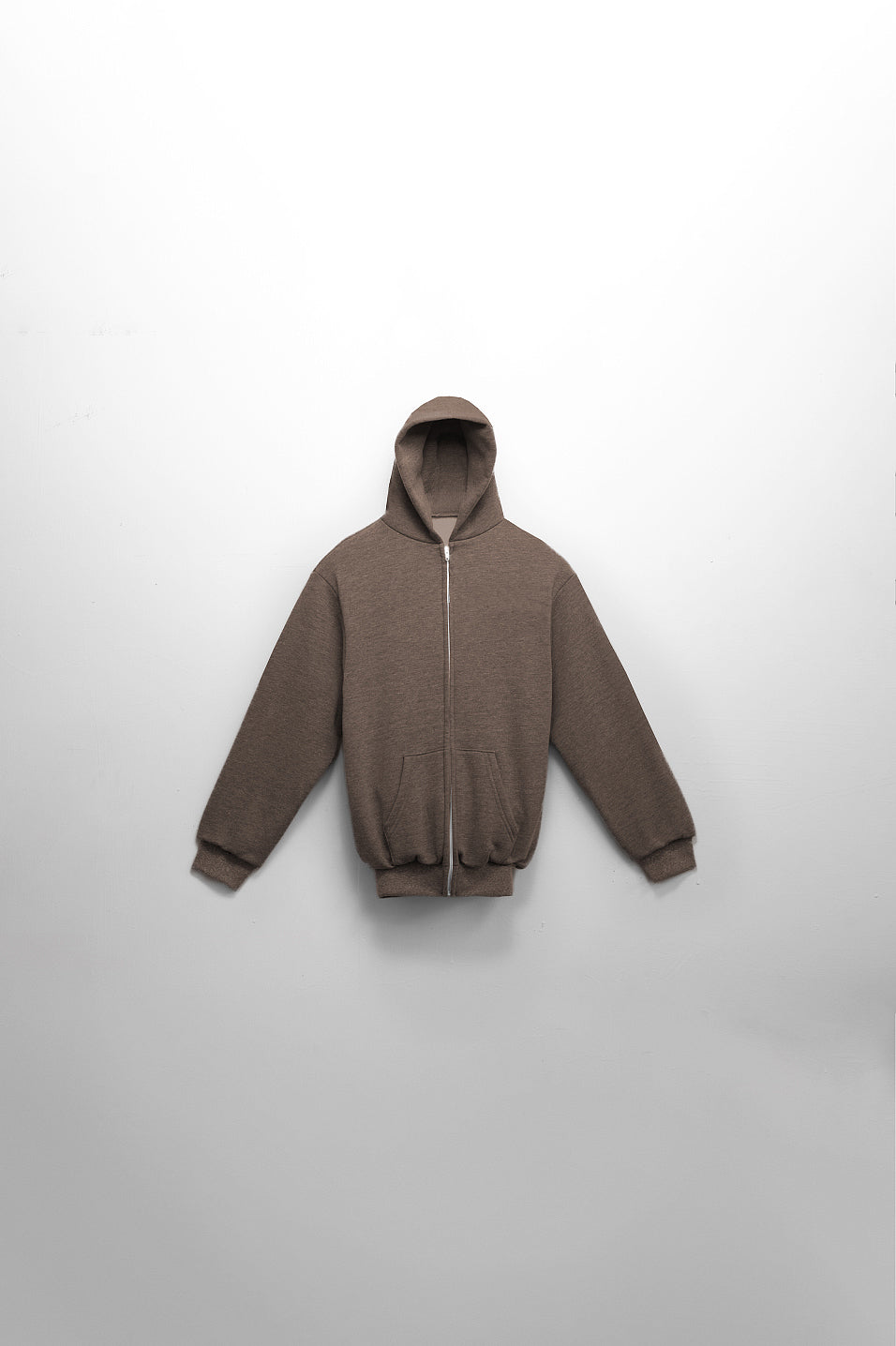 Women's Zip Up Washed Brown