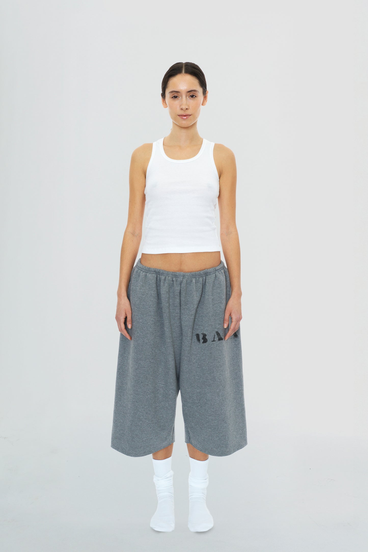 Core Grey 3/4 Shorts