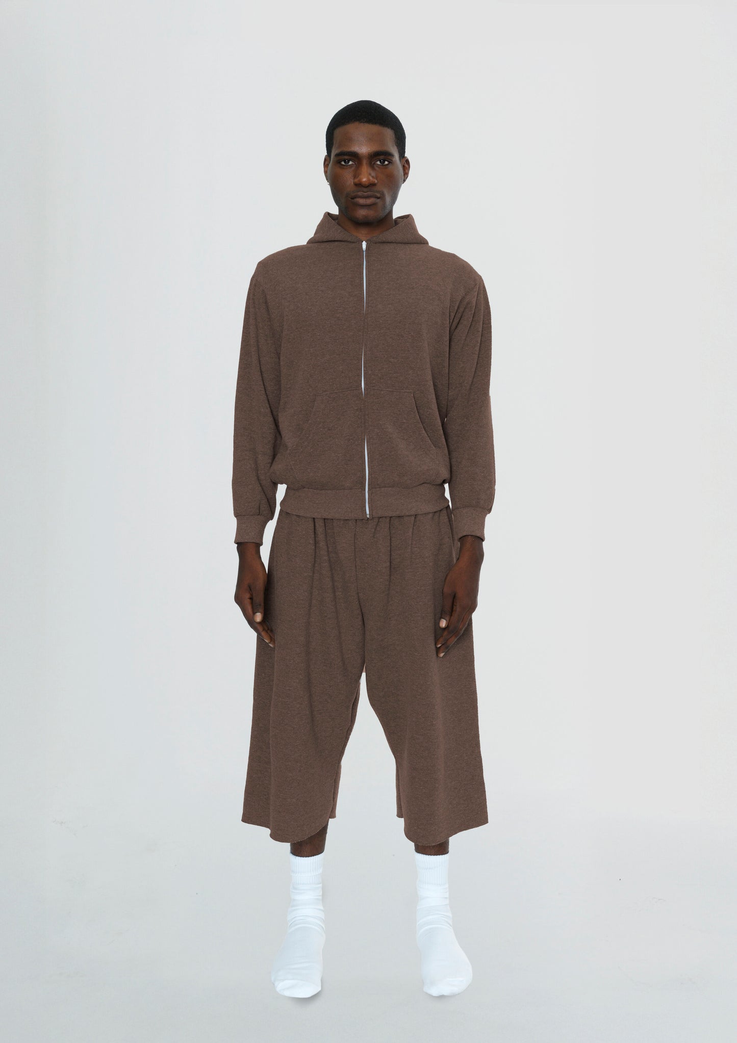 Men's 3/4 Shorts Washed Brown